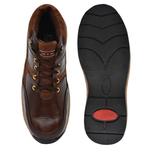 AKF Leather Steel Toe Safety Shoes Brown_3