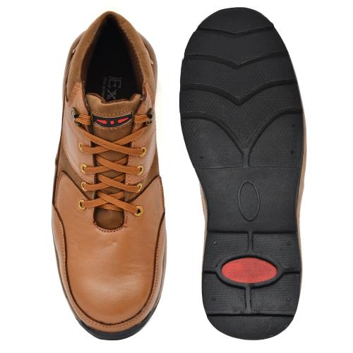 AKF Leather Steel Toe Safety Shoes Tan_3