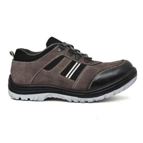 AKF Leather Steel Toe Safety Shoes Grey_1