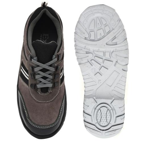 AKF Leather Steel Toe Safety Shoes Grey_3
