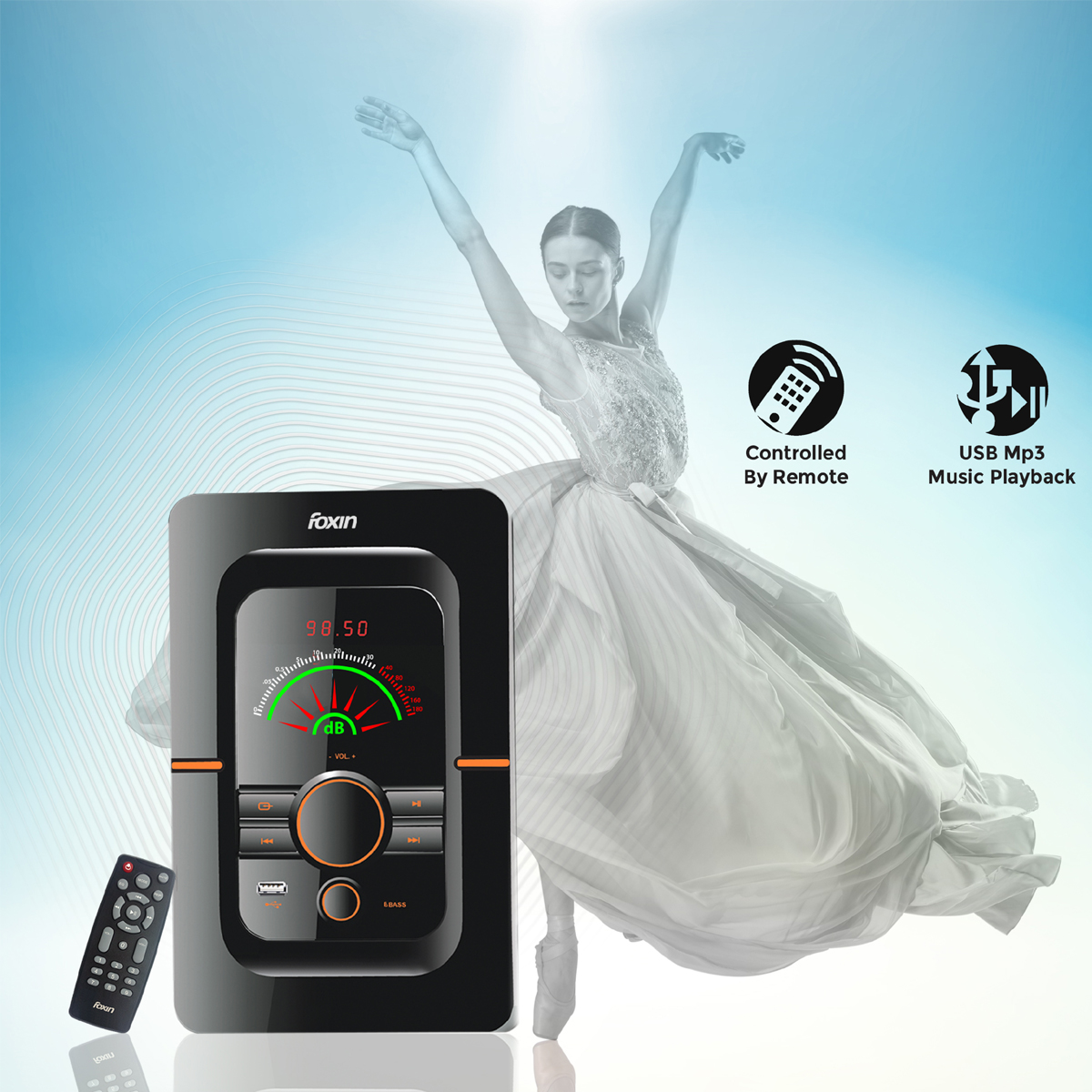 Foxin 85W 4.1 Channel| FMS 4450 Home 85 W Multimedia Speaker USB, SD Card, FM, AUX V5.0_2