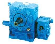 ELECON 2 - 110 kW Worm Reduction Gear Box 3 SNU 25 100 - 4500 Nm_0