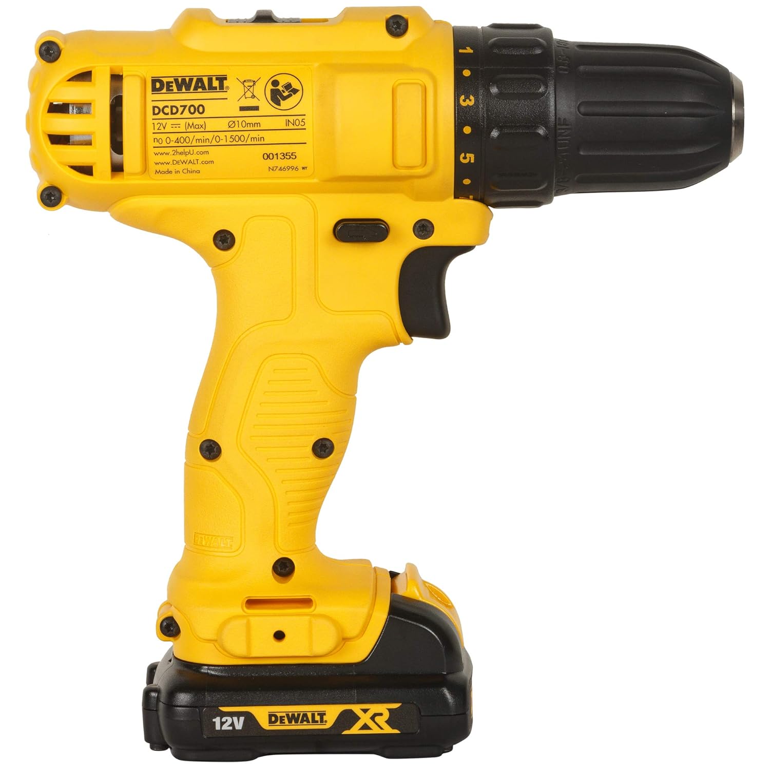 DEWALT 10 - 20 mm Cordless Rotary Hammer Drill DCD700D2A-IN 12 V_3