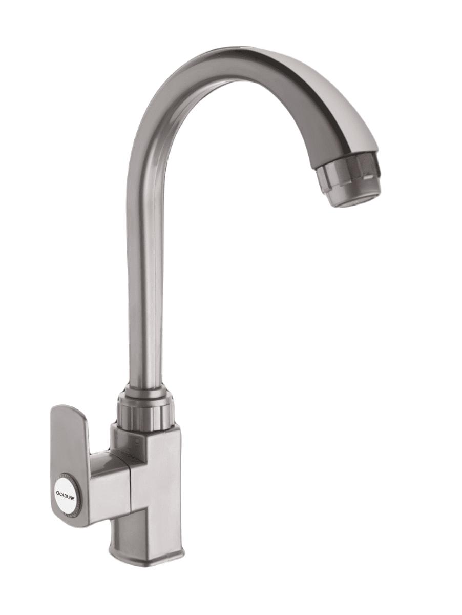 Buy GOLDLINE PTMT Swan Neck with Flange Faucet DMGY09 online at best