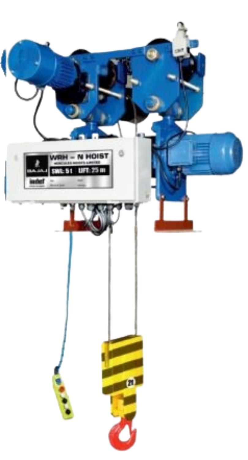 Bajaj Flame Proof Single Hook 6 m Lift Electric Wire Rope Hoist_0