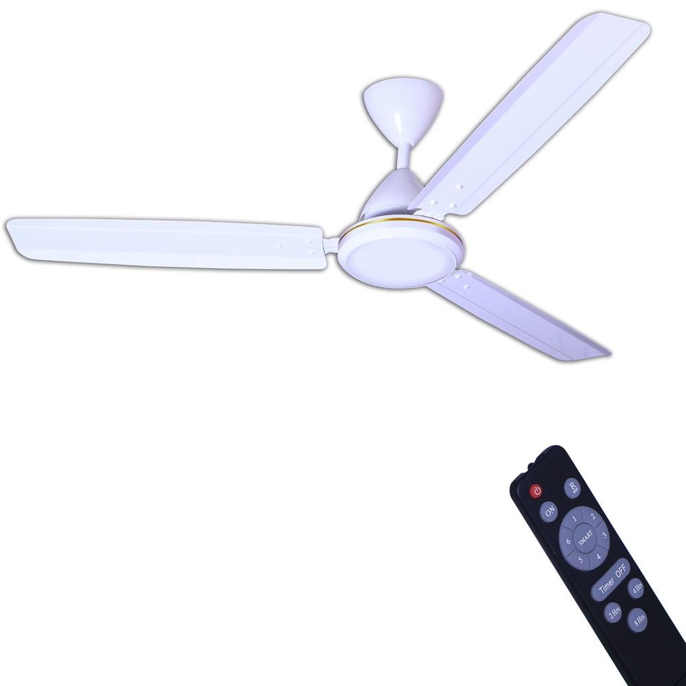 Rilapp Eco Star BLDC with Remote 1200 mm 3 Blades 28 W White Ceiling Fans_4