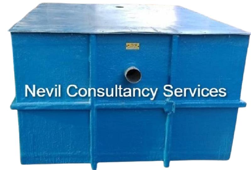 Nevil FRP Horizontal 5000 L Biodigester Tank_1