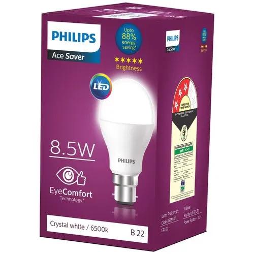 PHILIPS 8.5 W Cool White B22 1 piece 15,000 h LED Bulbs_1