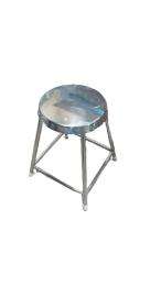 Stools Backless Stainless Steel Silver_0