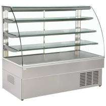 4 Shelves Food Display Counter 1000 W Silver_0