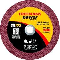 FREEMANS 107 mm Cutting Wheels CR105 16 mm 15300 rpm_0