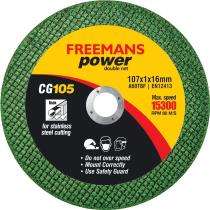 FREEMANS 107 mm Cutting Wheels CG105 16 mm 15300 rpm_0