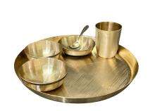 Thali Style Bronze 6 Pieces Dinner Set_0