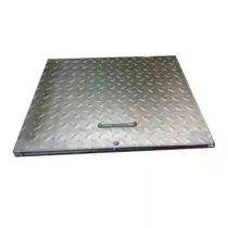 Swastik Solid Top Manhole Cover Mild Steel Galvanized 675 x 675 mm_0