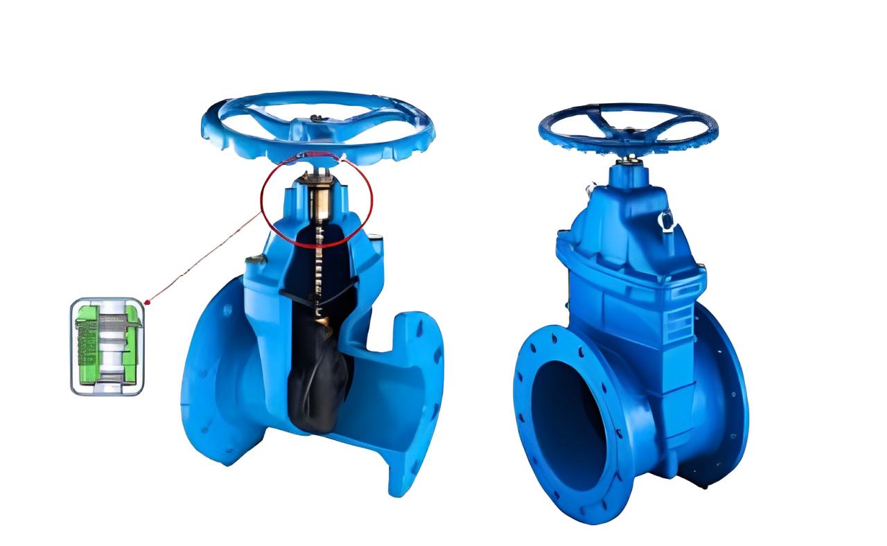 Cair DN 150 mm Manual Ductile Steel Gate Valves Flanged RHW_1