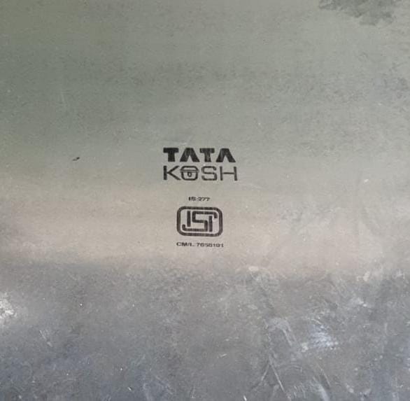 TATA KOSH 1.5 mm Galvanized Plain Steel Sheet 1220 x 3050 mm 220 GSM_2