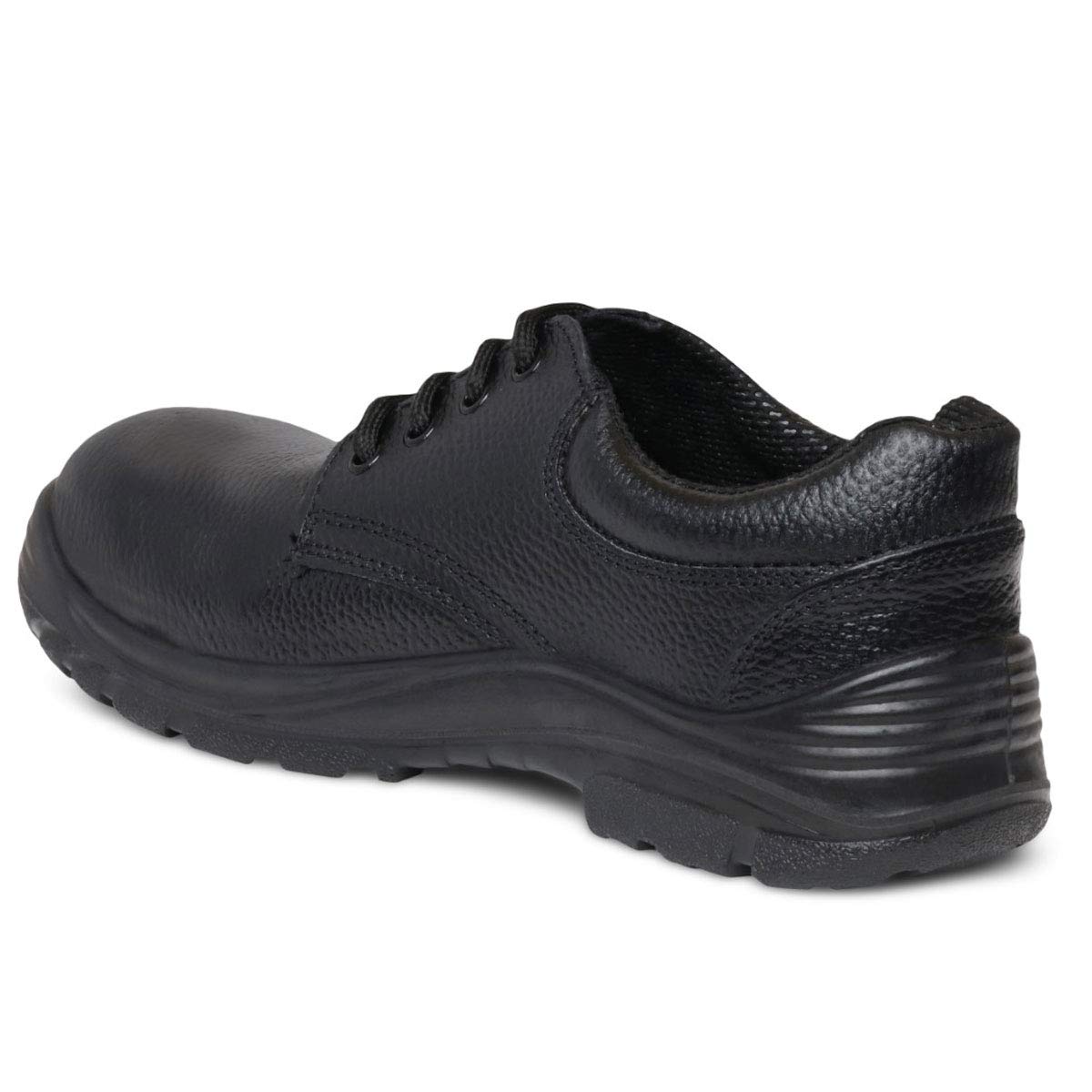 ALKO PLUS APS-1051 Full Grain Leather Steel Toe Safety Shoes Black_2