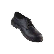 ALKO PLUS APS-1121 Split Leather Steel Toe Safety Shoes Black_0