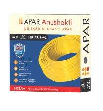 APAR 4 sqmm HR FR PVC Electric Wire Yellow 90 m_0