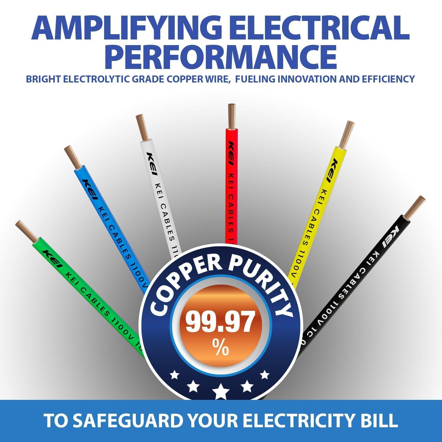 KEI 1 sqmm banFire ZHFR Electric Wire Grey 180 m_1