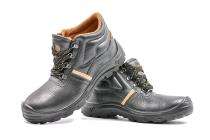 Hillson Apache Grain Leather Steel Toe Safety Shoes Black_0
