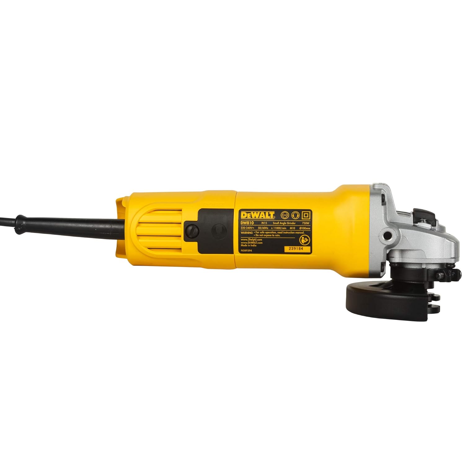 DEWALT DW810-IN 100 mm Angle Grinders 750 W 11000 rpm_1
