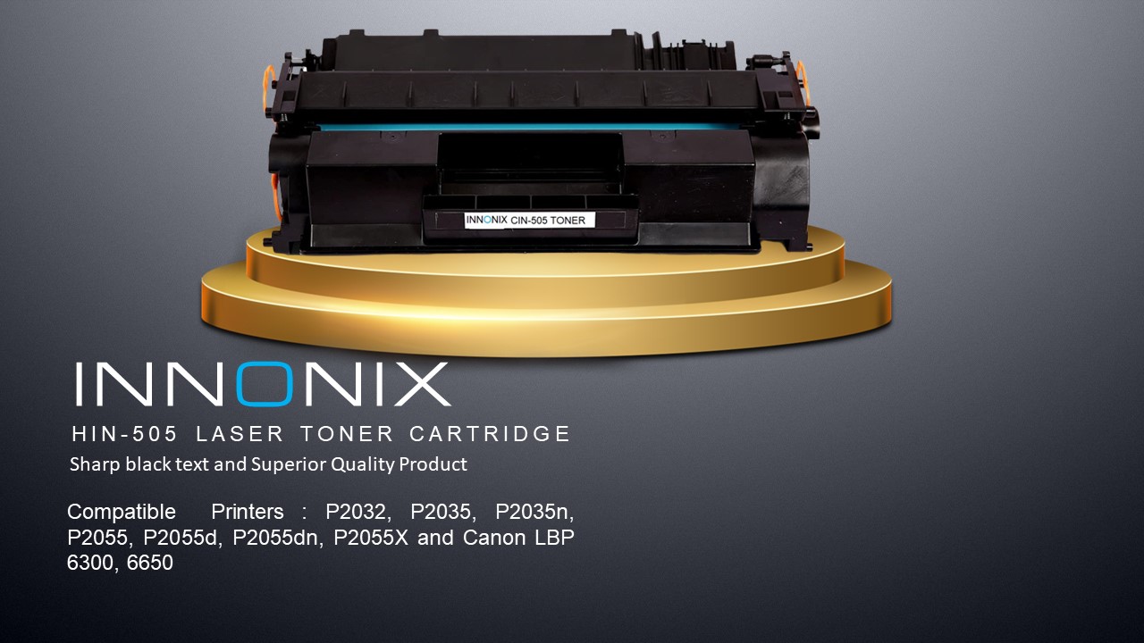INNONIX Black Toner HP HIN-505A Compatible Ink Cartridge_1