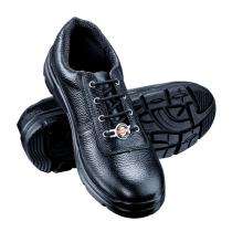 SAFER SA-1505 Real Leather Steel Toe Safety Shoes Black_0