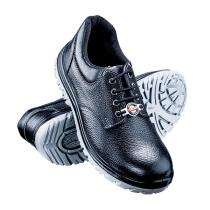SAFER SA-1210 Real Leather Steel Toe Safety Shoes Black_0