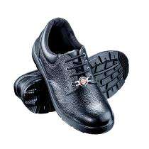 SAFER SA-201 Real Leather Steel Toe Safety Shoes Black_0