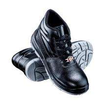 SAFER SA-1509 Real Leather Steel Toe Safety Shoes Black_0