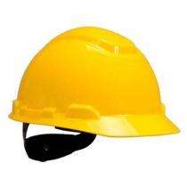 Plastic Yellow Construction Safety Helmets_0