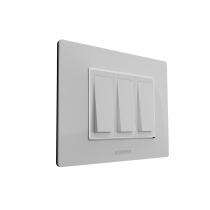 HOSPER RSCT10 16 M Cute Silver Modular Switch Plate Cover_0