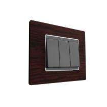 HOSPER RCW06 8 M Teakwood Modular Switch Plate Cover_0