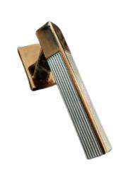 Zinc Rectangular Door Handles Chrome_0