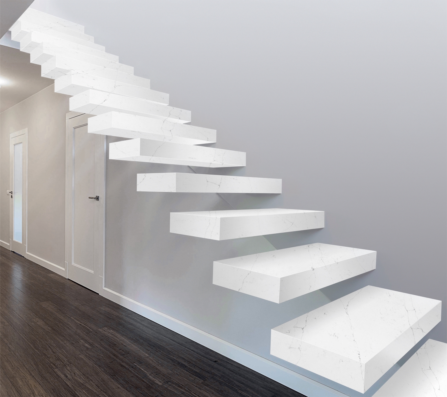 Camrola Himalayan Series Calacatta Raphael Grey Matt Finish 3475 x 1975 mm Quartz Stone Slab_1