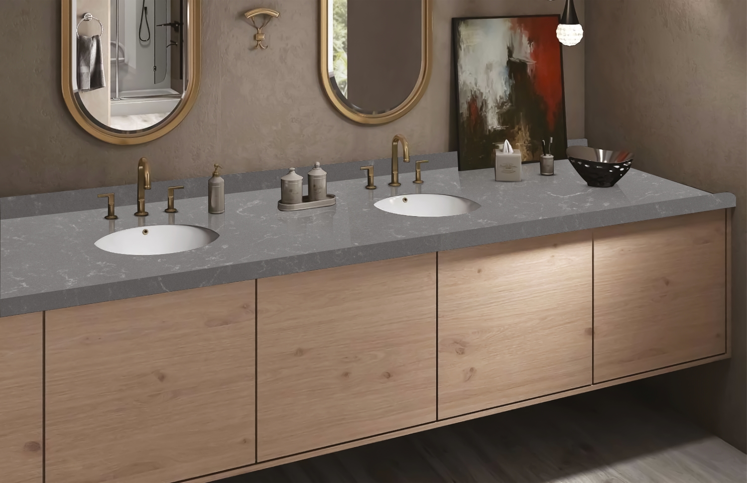 Camrola Marvel Series Carrara Alabaster Glossy Finish 3150 x 1450 mm Quartz Stone Slab_1