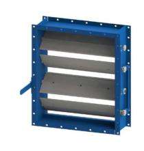 Flexico Industrial Dampers Multi Louvre Rectangular 4 Blades Stainless Steel 16 x 8 inch_0