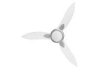 USHA Bloom Bell Flower 1300 mm 3 Blades 85 W Sparkle White and Silver Ceiling Fans_0