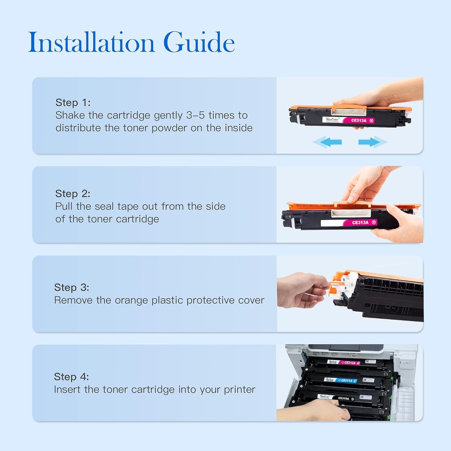 NMPD Yellow Toner HP CE312A Compatible Ink Cartridge_3