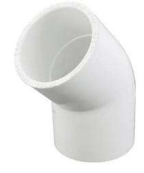 Idol UPVC Female 45 Degree Elbows 2.6 mm U45-3_0