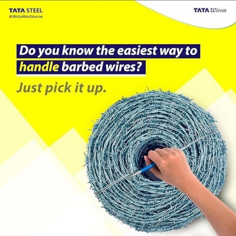 TATA WIRON GI Barbed Wires 14 SWG_1