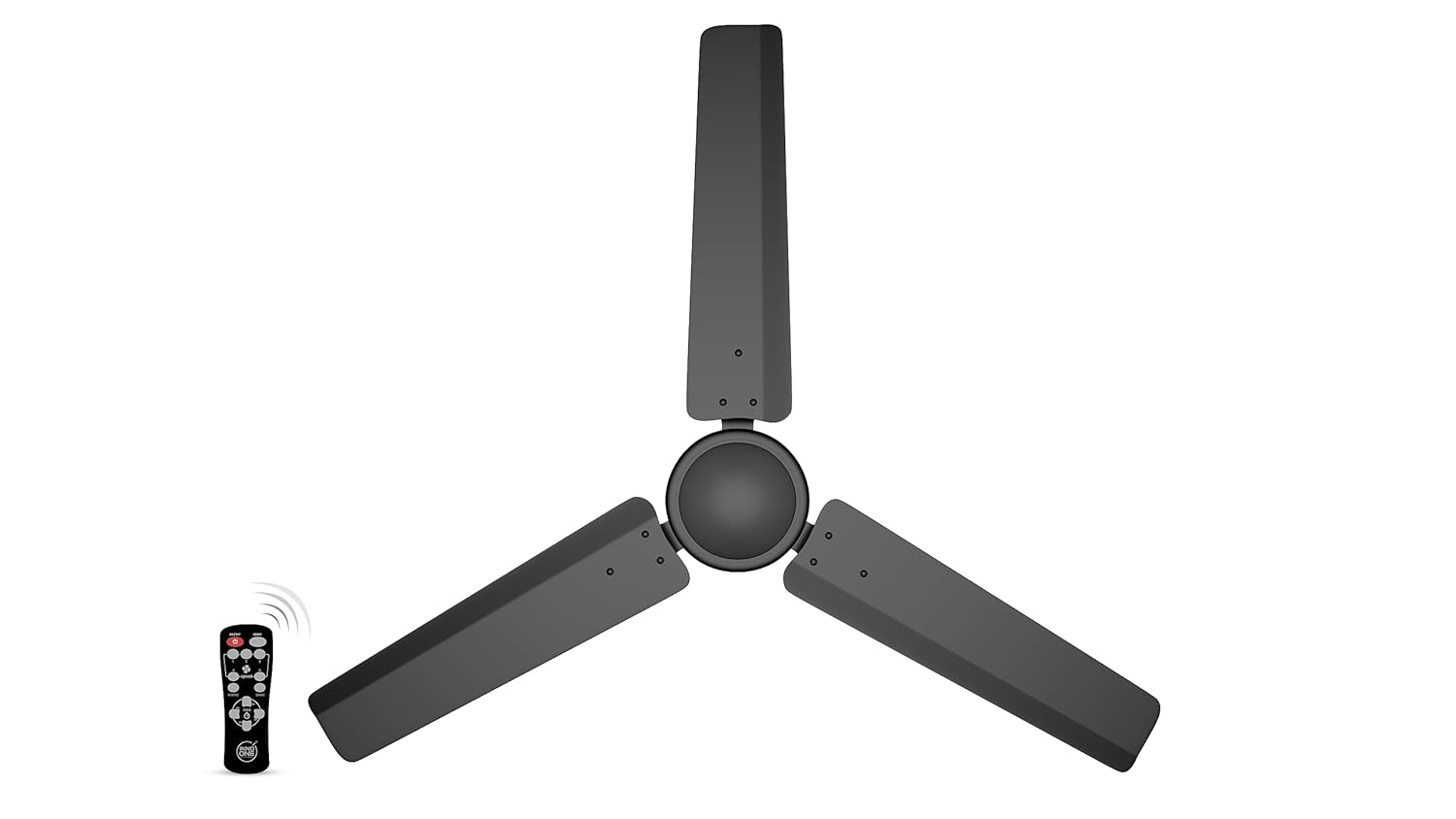 INNO ONE - For Everyone Classic Plain CR03 1200 mm 3 Blades 28 W Black Ceiling Fans_4