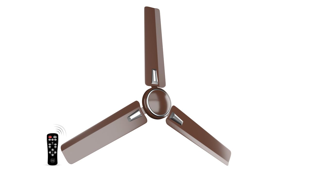 INNO ONE - For Everyone Classic Bullet CR01 1200 mm 3 Blades 28 W Brown Ceiling Fans_3