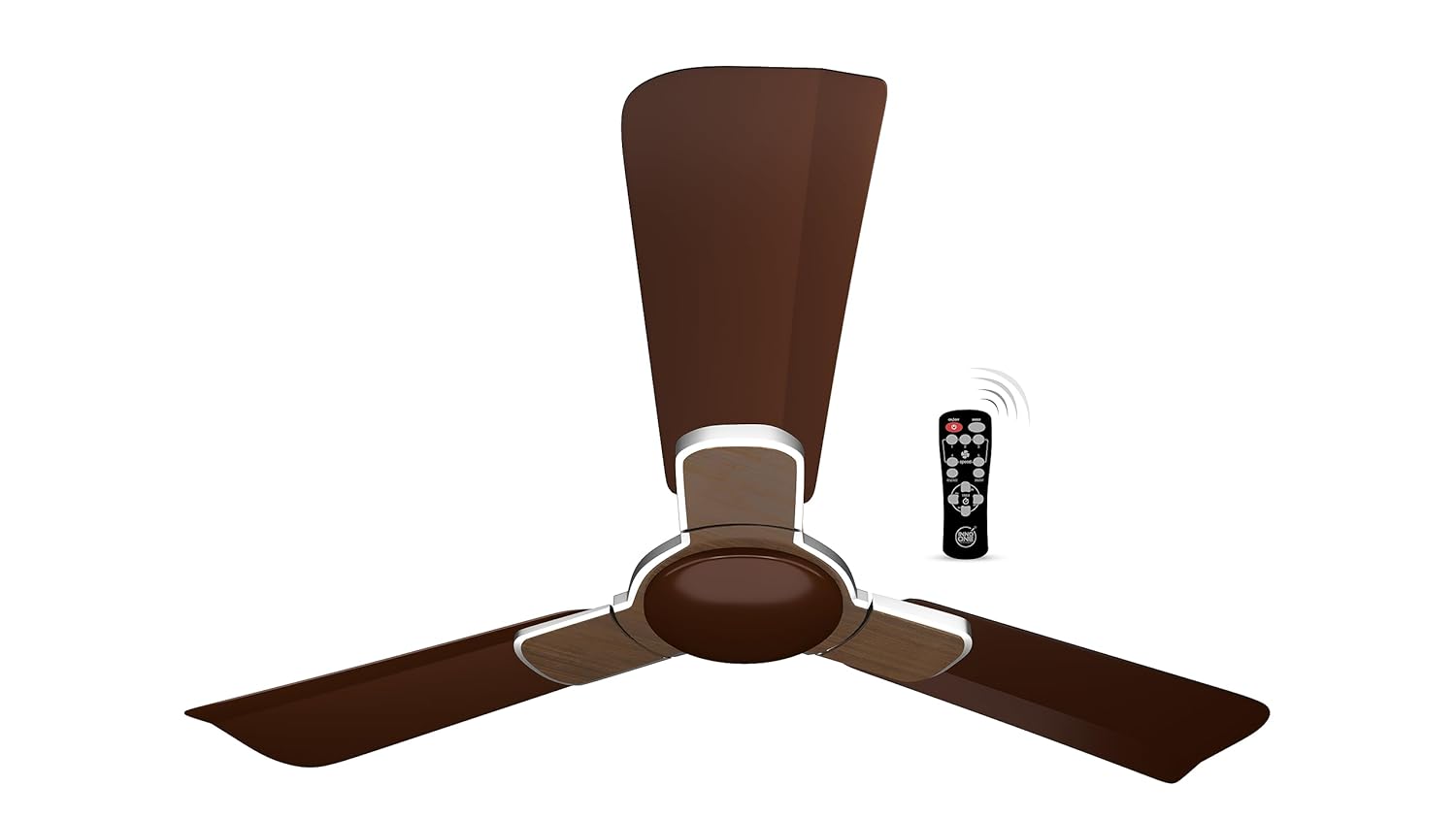 INNO ONE - For Everyone Elegant Wood Pattern ER05 1200 mm 3 Blades 28 W Brown Ceiling Fans_1