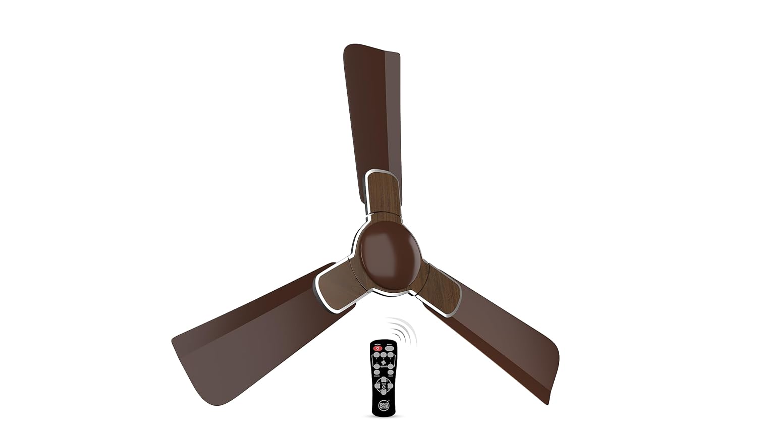 INNO ONE - For Everyone Elegant Wood Pattern ER05 1200 mm 3 Blades 28 W Brown Ceiling Fans_4