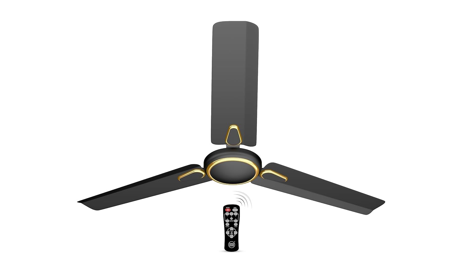 INNO ONE - For Everyone Classic Match CR02 1200 mm 3 Blades 28 W Black Ceiling Fans_1