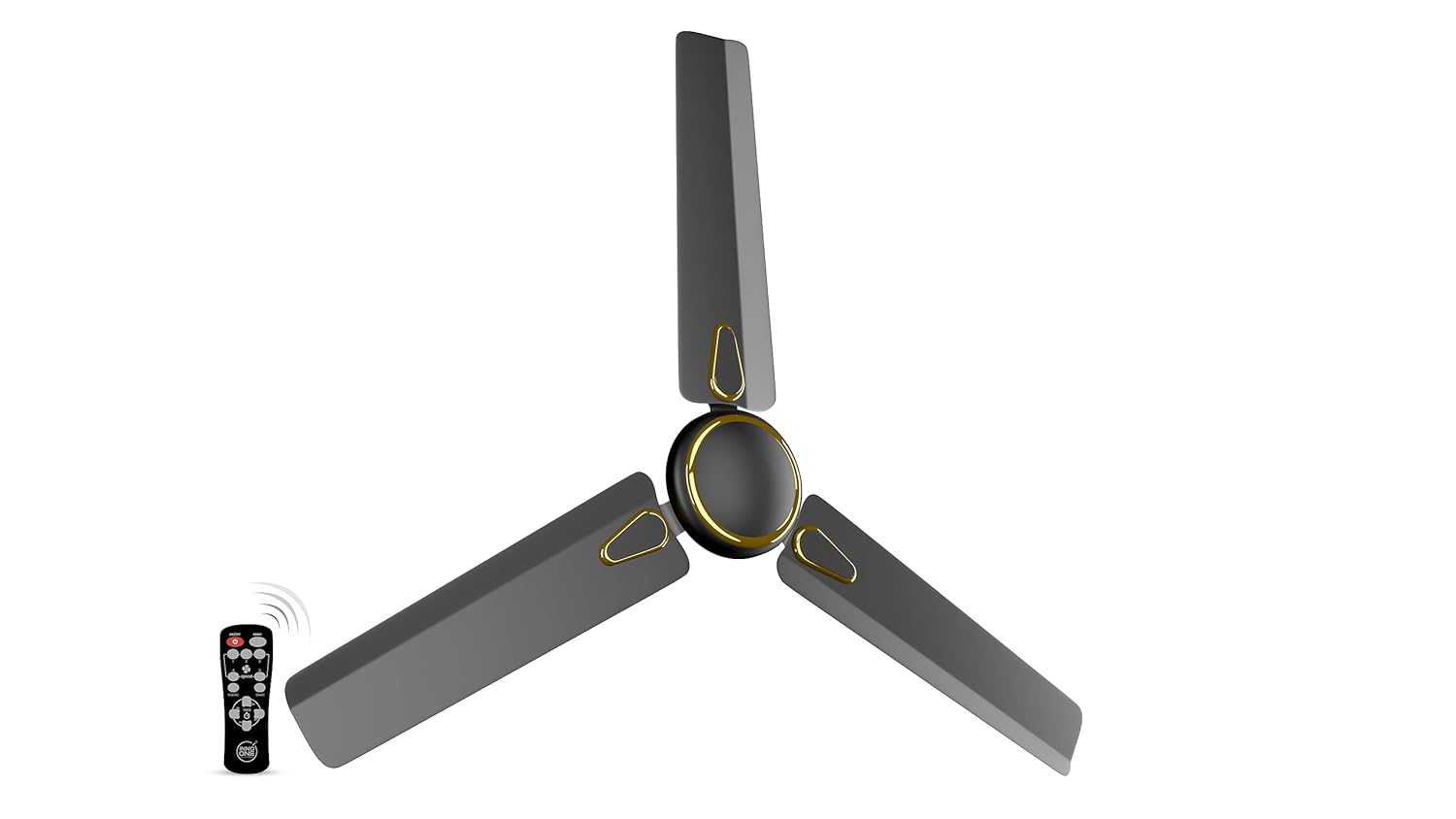 INNO ONE - For Everyone Classic Match CR02 1200 mm 3 Blades 28 W Black Ceiling Fans_2