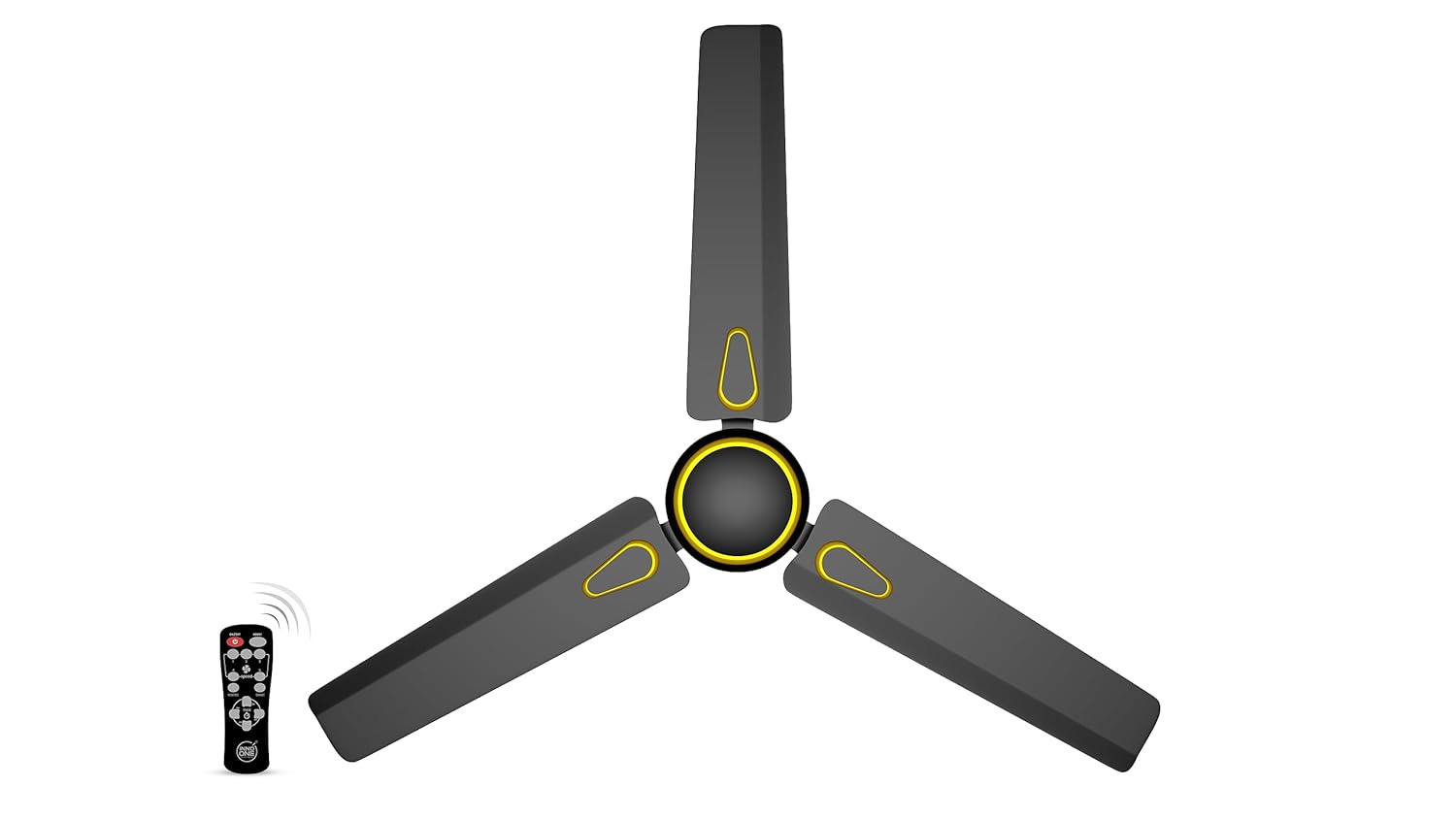 INNO ONE - For Everyone Classic Match CR02 1200 mm 3 Blades 28 W Black Ceiling Fans_4