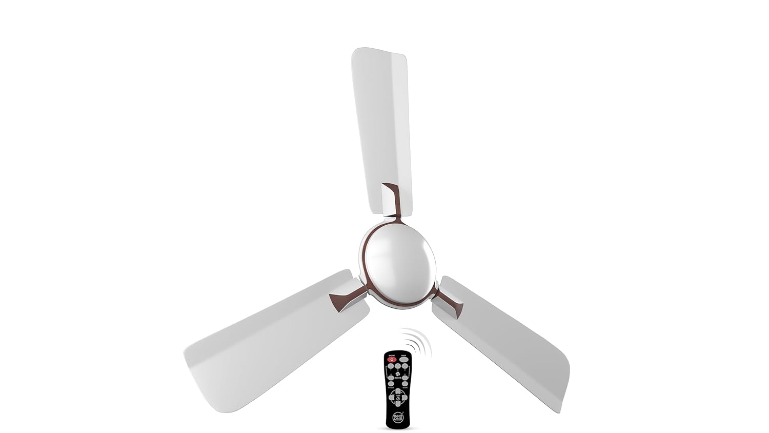 INNO ONE - For Everyone Elegant White Brownie ER07 1200 mm 3 Blades 28 W White Ceiling Fans_1